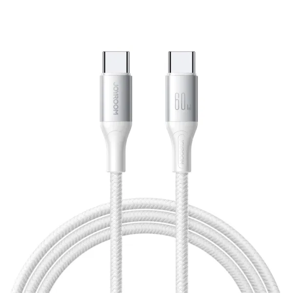 JOYROOM S-A28 FLASH 3A Kábel USB-C / USB-C biely