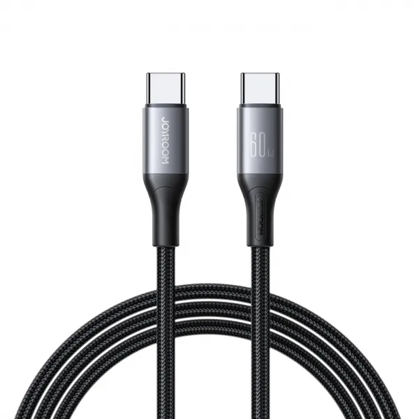 JOYROOM S-A28 FLASH 3A Kábel USB-C / USB-C čierny