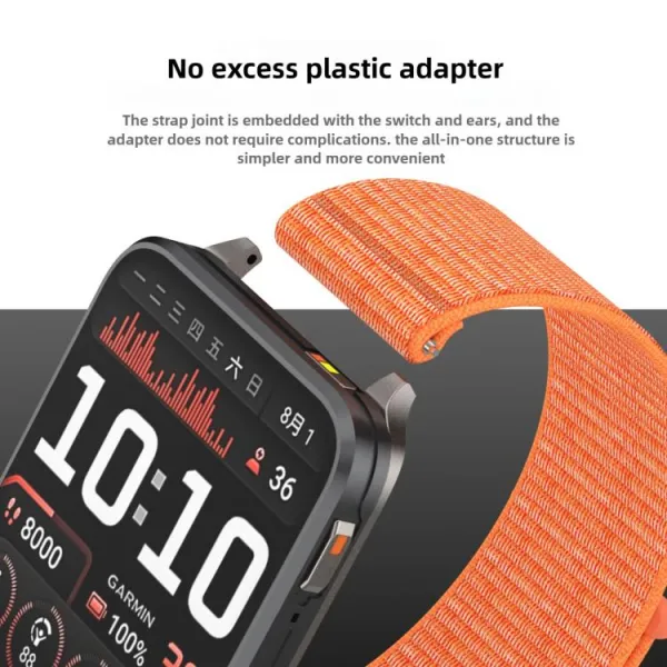 NYLON HOOK AND LOOP Náhradný remienok pre Garmin Venu X1 mentolový