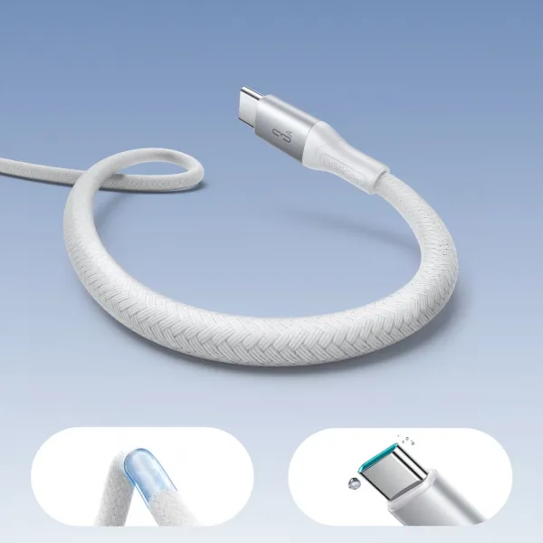 JOYROOM S-A28 FLASH 3A Kábel USB-A / USB-C biely