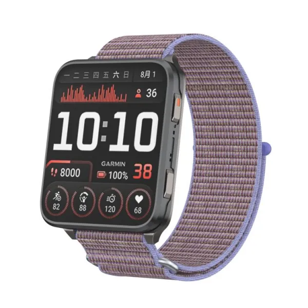 NYLON HOOK AND LOOP Náhradný remienok pre Garmin Venu X1 svetlofialový