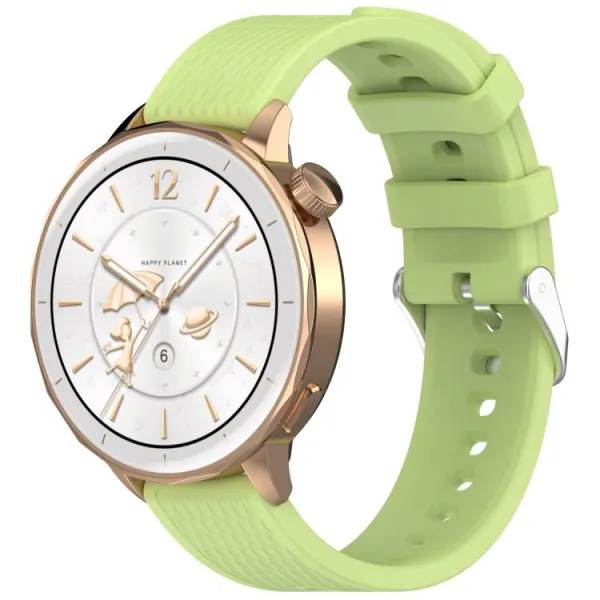 SILICONE Vymeniteľný remienok pre OnePlus Watch 3 43mm svetlozelený