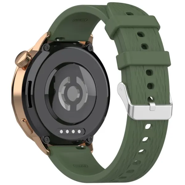 SILICONE Vymeniteľný remienok pre OnePlus Watch 3 43mm tmavozelený