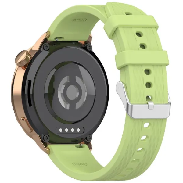 SILICONE Vymeniteľný remienok pre OnePlus Watch 3 43mm svetlozelený