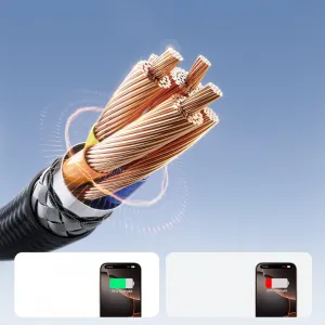 JOYROOM S-A28 FLASH 3A Kábel USB-C / USB-C čierny