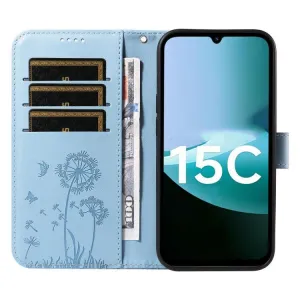 ART DANDELION Peňaženkové puzdro pre Xiaomi Redmi 15C / Redmi 15C 5G modré
