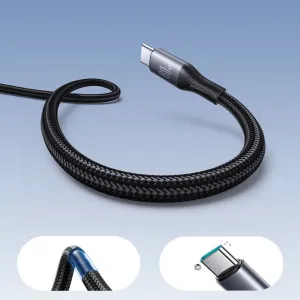 JOYROOM S-A28 FLASH 3A Kábel USB-C / USB-C čierny