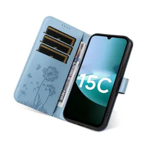 ART DANDELION Peňaženkové puzdro pre Xiaomi Redmi 15C / Redmi 15C 5G modré