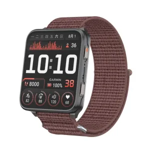 NYLON HOOK AND LOOP Náhradný remienok pre Garmin Venu X1 tmavofialový