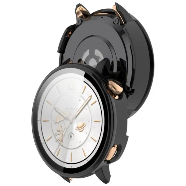 PC FULL COVER Plastový kryt so sklom pre OnePlus Watch 3 43mm čierny