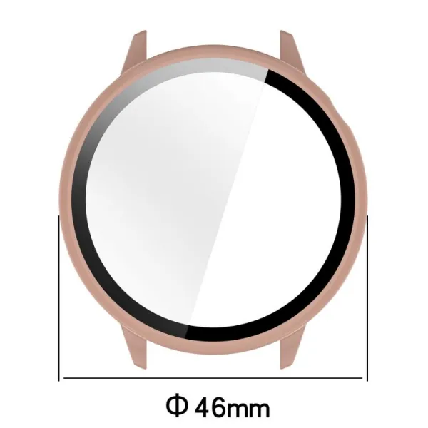 PC FULL COVER Plastový kryt so sklom pre OnePlus Watch 3 43mm modrý