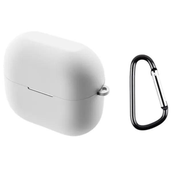 HOOK Silikónový obal pre Samsung Galaxy Buds 3 / Buds 3 Pro biely