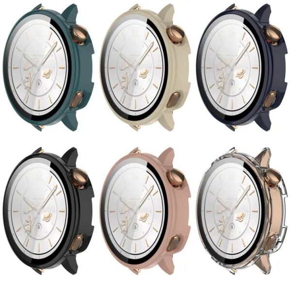 PC FULL COVER Plastový kryt so sklom pre OnePlus Watch 3 43mm modrý