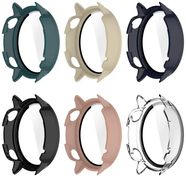 PC FULL COVER Plastový kryt so sklom pre OnePlus Watch 3 43mm modrý