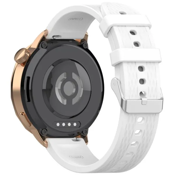 SILICONE Vymeniteľný remienok pre OnePlus Watch 3 43mm biely