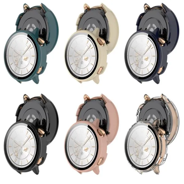 PC FULL COVER Plastový kryt so sklom pre OnePlus Watch 3 43mm modrý