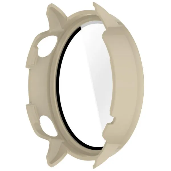 PC FULL COVER Plastový kryt so sklom pre OnePlus Watch 3 43mm IVORY WHITE