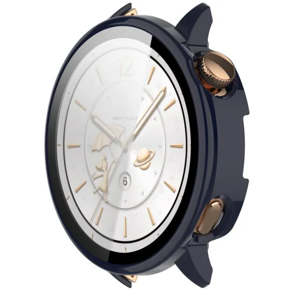 PC FULL COVER Plastový kryt so sklom pre OnePlus Watch 3 43mm modrý