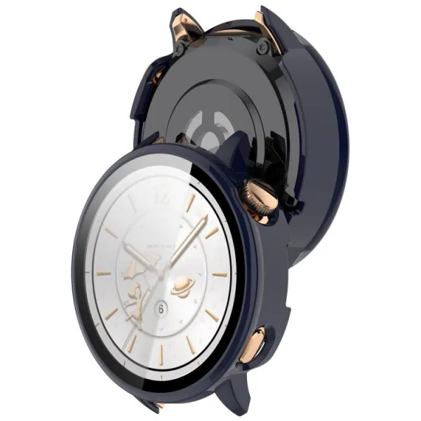 PC FULL COVER Plastový kryt so sklom pre OnePlus Watch 3 43mm modrý