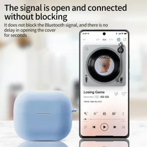 HOOK Silikónový obal pre Samsung Galaxy Buds 3 / Buds 3 Pro biely
