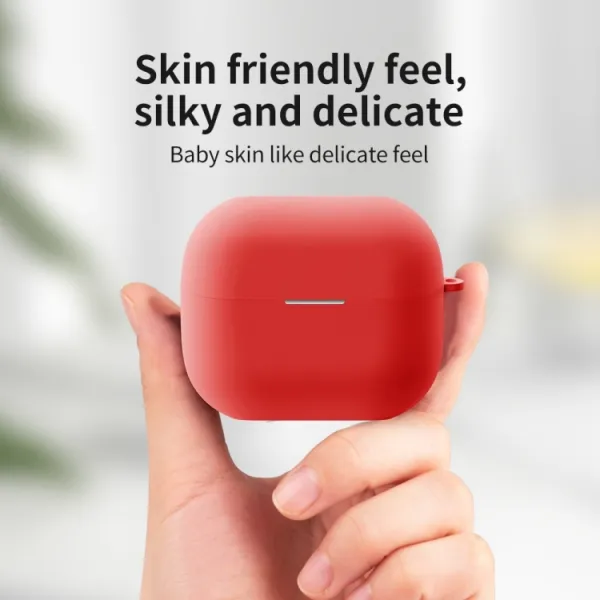 HOOK Silikónový obal pre Samsung Galaxy Buds 3 / Buds 3 Pro biely