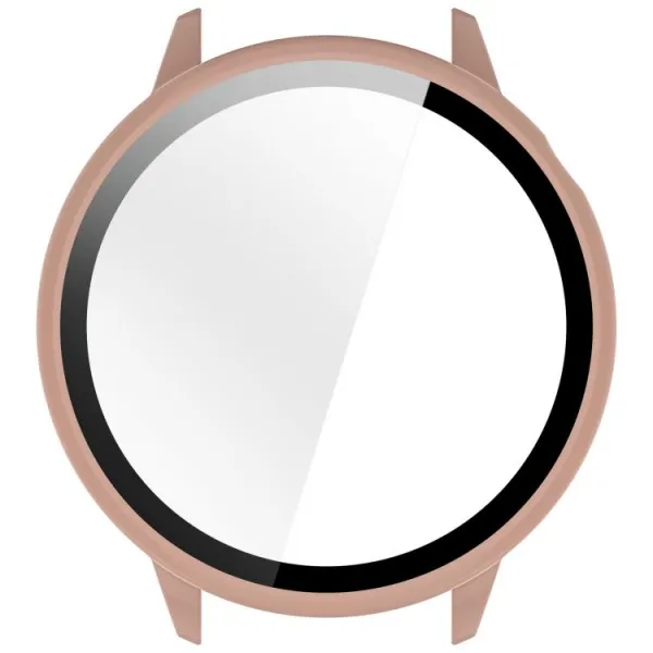 PC FULL COVER Plastový kryt so sklom pre OnePlus Watch 3 43mm ružový