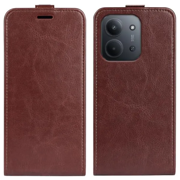 Vyklápacie puzdro pre Xiaomi Redmi 15C / Redmi 15C 5G hnedé