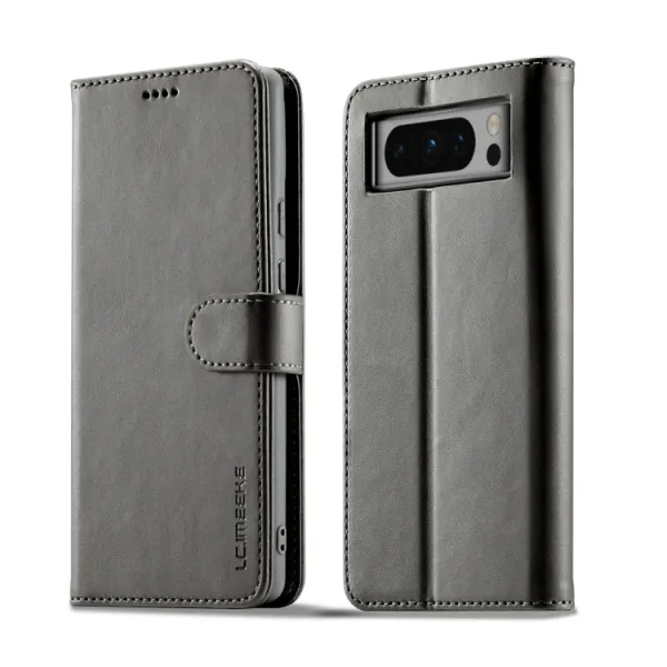 IMEEKE Peňaženkový obal Google Pixel 8 Pro šedý