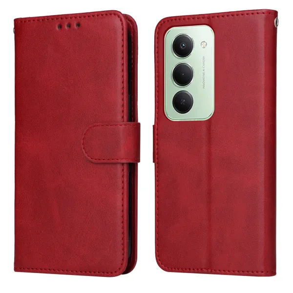 SMOOTH Peňaženkové puzdro pre Xiaomi Redmi 15 / Redmi 15 5G červené