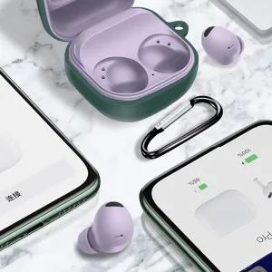 HOOK Silikónový obal pre Samsung Galaxy Buds2 Pro / Buds Pro / Live / Buds 2 biely