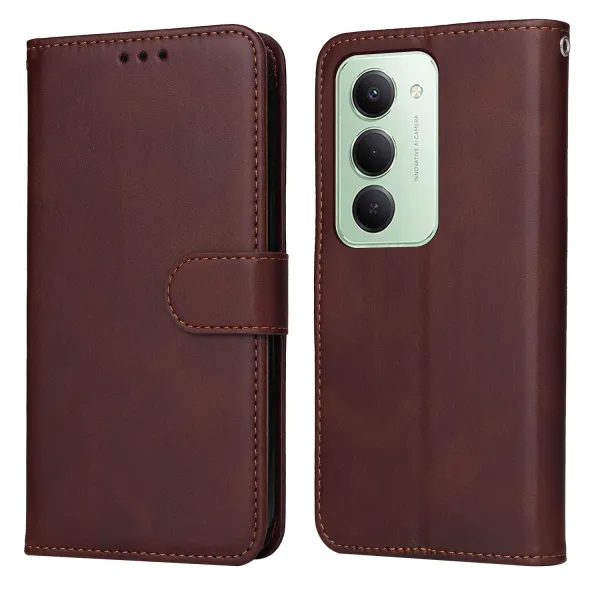 SMOOTH Peňaženkové puzdro pre Xiaomi Redmi 15 / Redmi 15 5G hnedé
