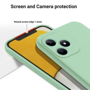 RUBBER Ochranný kryt pre Realme C51 zelený
