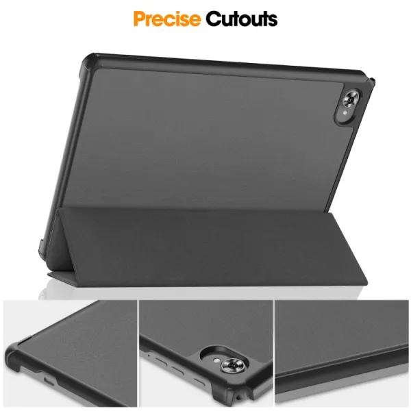 LEATHER Zaklápací kryt pre Teclast M40 Plus šedý