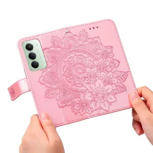 ART MANDALA Peňaženkový obal s remienkom pre Xiaomi Redmi 15 / Redmi 15 5G ružový