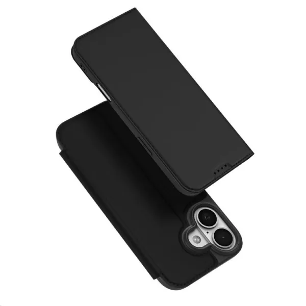 Dux Ducis Skin Pro knižkové puzdro na iPhone 17, čierne