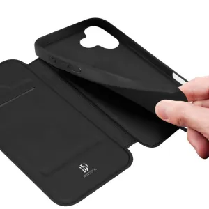 Dux Ducis Skin Pro knižkové puzdro na iPhone 17, čierne