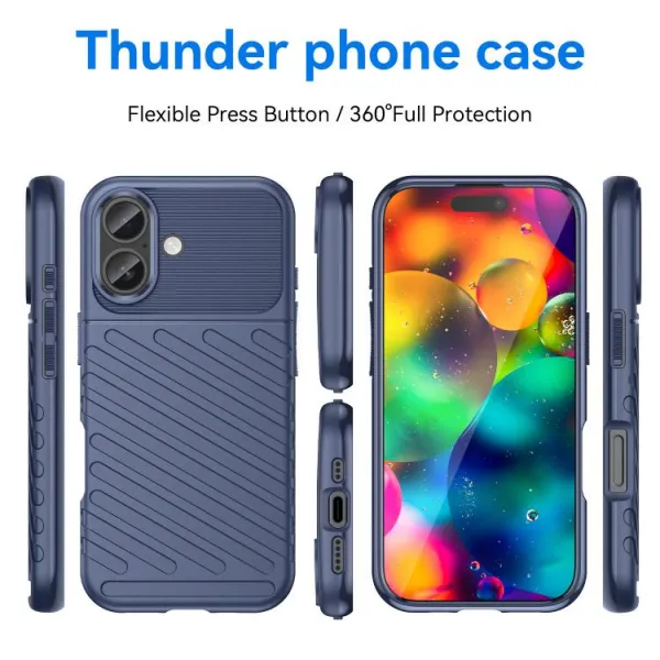 THUNDER Ochranný obal Apple iPhone 17 modrý
