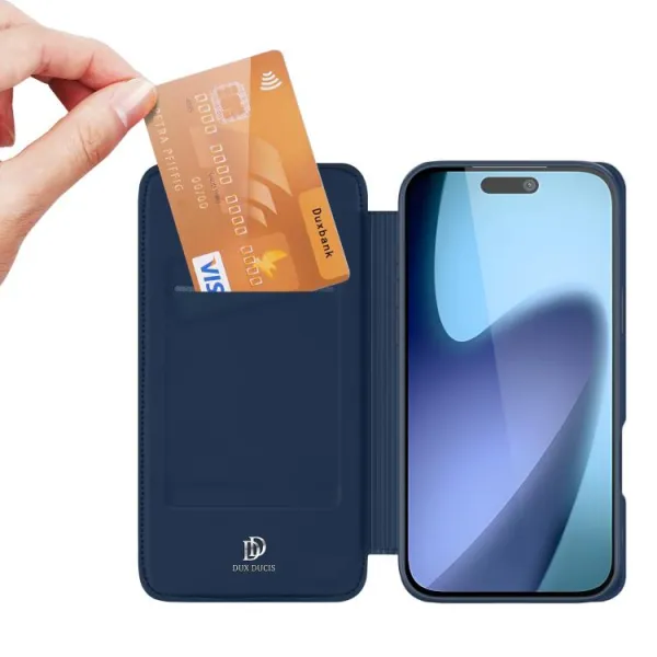 DUX Zaklápacie puzdro pre Apple iPhone 17 modré