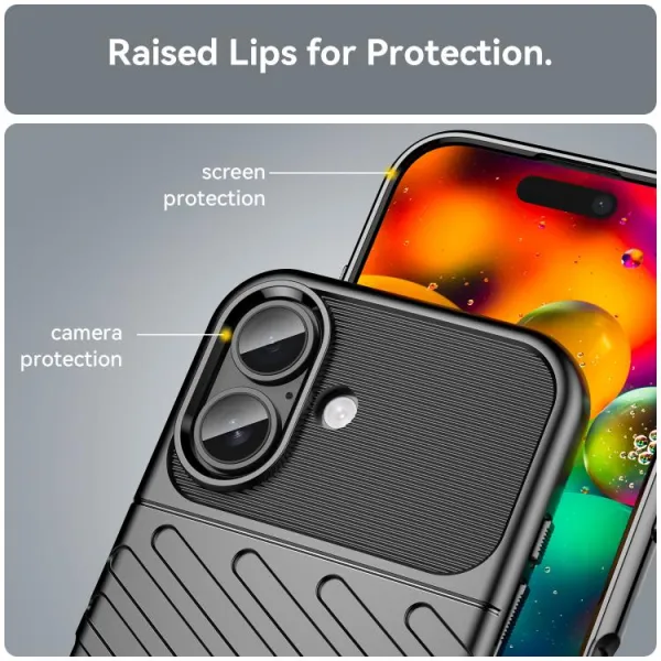THUNDER Ochranný obal Apple iPhone 17 čierny