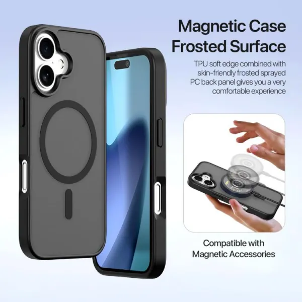 DUX LAWA Ochranný obal a peňaženkové puzdro 2v1 Apple iPhone 17 čierne
