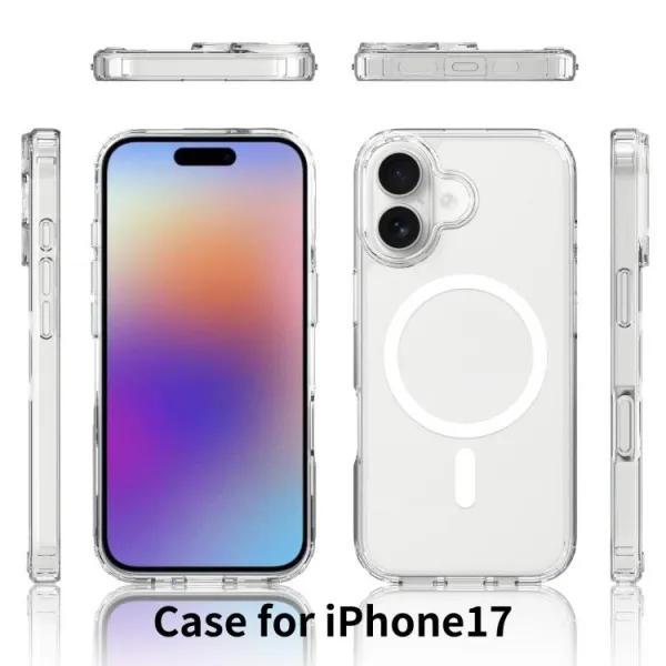 TRANSPARENT MAGSAFE Kryt pre Apple iPhone 17 priehľadný