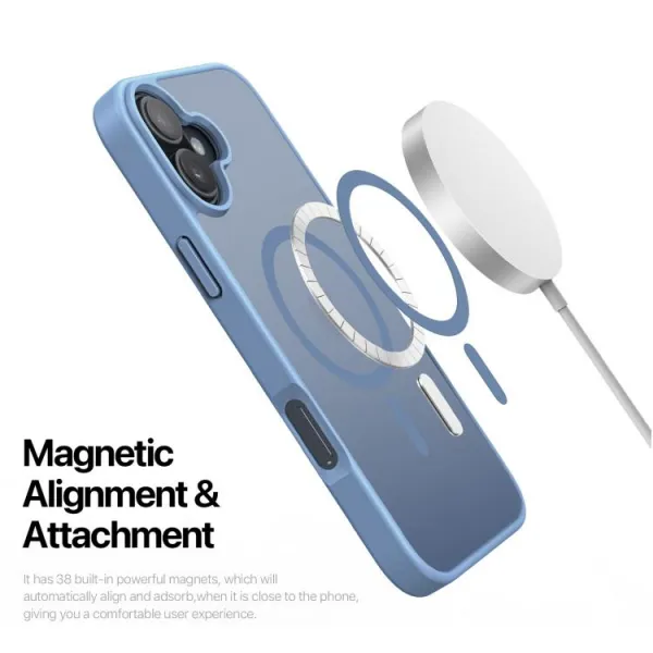DUX YIND Ochranný obal s MagSafe pre Apple iPhone 17 modrý