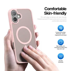 DUX YIND Ochranný obal s MagSafe pre Apple iPhone 17 ružový