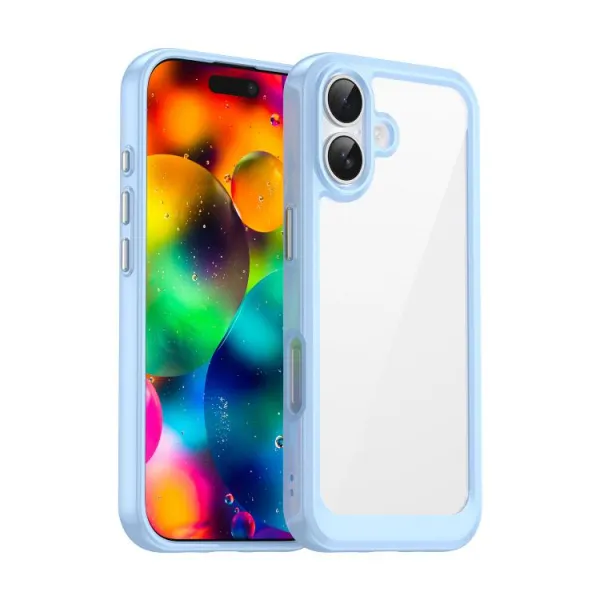 CRYSTAL Ochranný kryt pre Apple iPhone 17 modrý