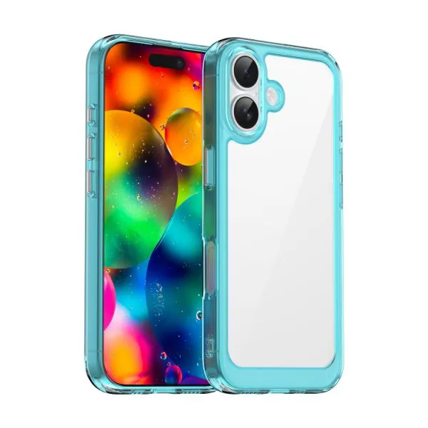 CRYSTAL Ochranný kryt pre Apple iPhone 17 tyrkysový