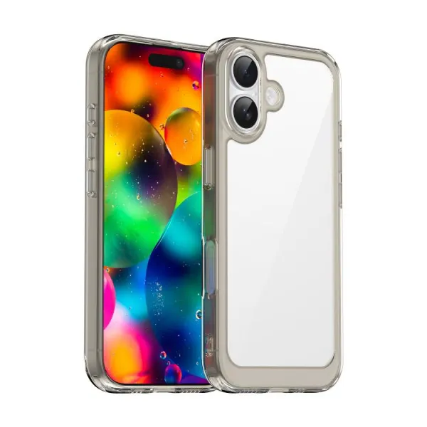 CRYSTAL Ochranný kryt pre Apple iPhone 17 šedý