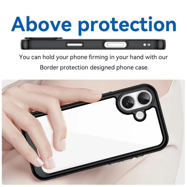 CRYSTAL Ochranný kryt pre Apple iPhone 17 čierny