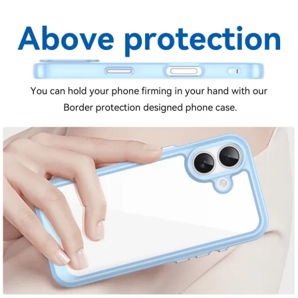 CRYSTAL Ochranný kryt pre Apple iPhone 17 modrý
