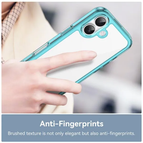 CRYSTAL Ochranný kryt pre Apple iPhone 17 tyrkysový