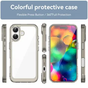 CRYSTAL Ochranný kryt pre Apple iPhone 17 šedý